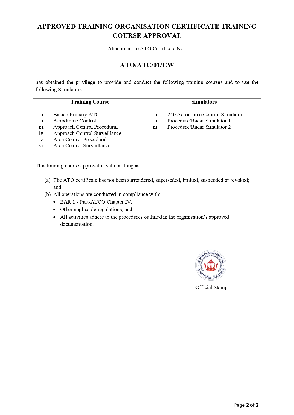 avac ato approval certificate clearwisdom. page 0002